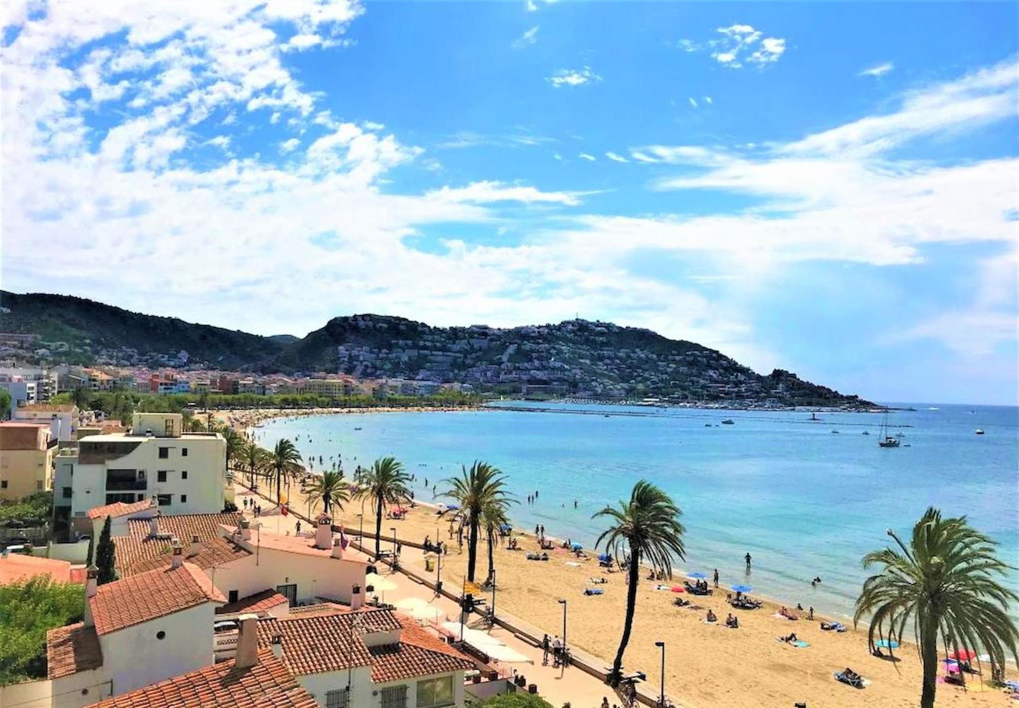 Apartamento En Roses A 2 Min De La Playa Con Vistas Al Mar Av-18 Gerona Exterior foto