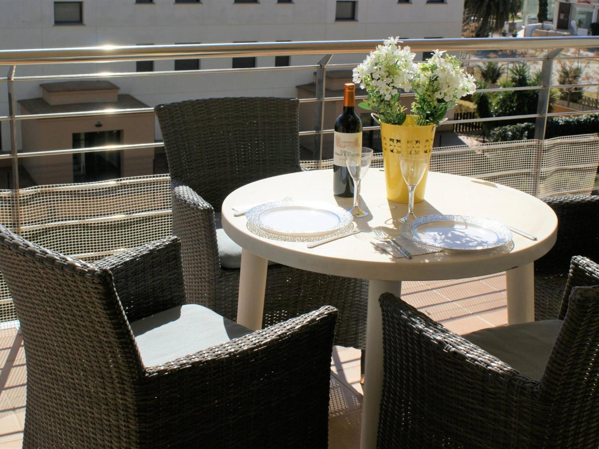 Apartamento En Roses A 2 Min De La Playa Con Vistas Al Mar Av-18 Gerona Exterior foto